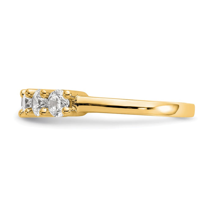 Buy 14K Yellow Gold 7-Stone Diamond Band Setting for 7 Round Stones - Luxury Design-3