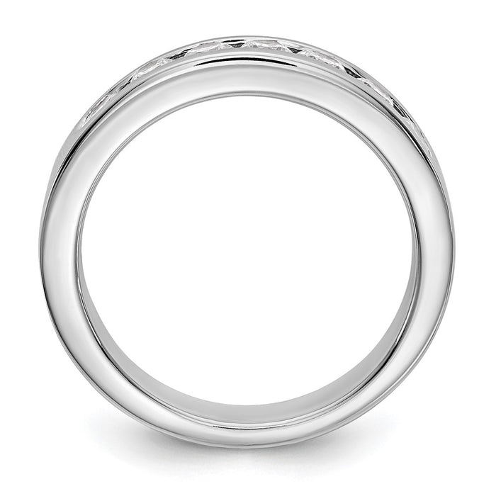 Exclusive Platinum Channel Band Mounting for 7-Stone, Stylish & Affordable!-2