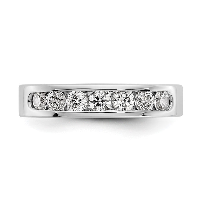 Buy Exclusive Platinum 7-Stone 3/4 Carat Round Diamond Channel Set Band - Luxury Value!-4