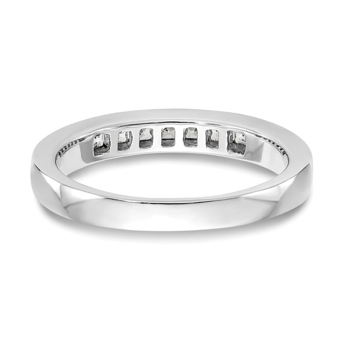 Buy 14K White Gold Channel Band - 7-Stone Setting, Stylish & Affordable!-5