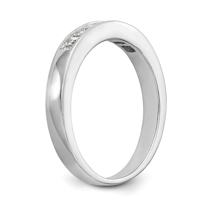 Buy 14K White Gold Channel Band - 7-Stone Setting, Stylish & Affordable!-6