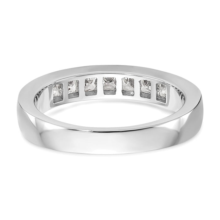 High-Quality 14K White Gold Channel Band for 7-Stone Setting - Stylish Value!-5