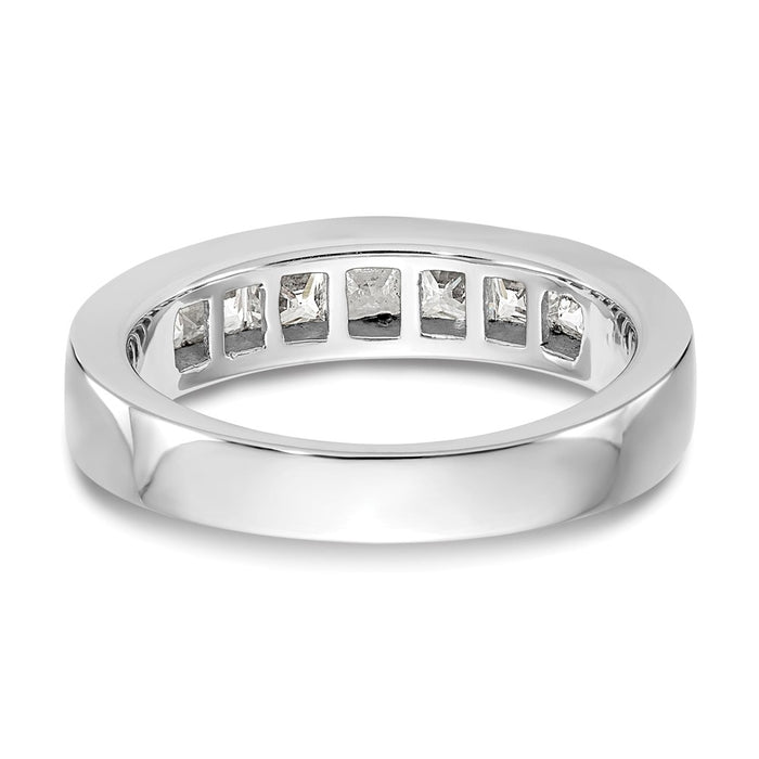 Designer 14K White Gold Channel Band for 7-Stone Setting - Affordable Luxury-5