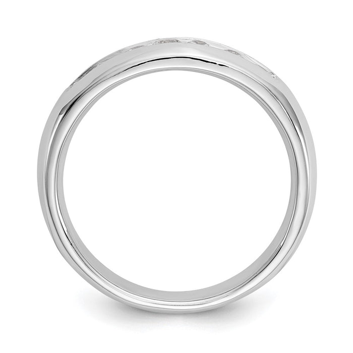 Buy 14K White Gold Channel Band Mounting - Stylish 7-Stone Setting, Value!-3