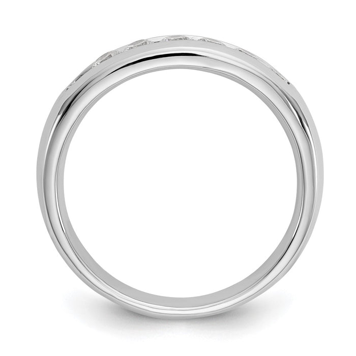 Buy 14K White Gold Channel Band for 7-Stone Setting - Stylish & Affordable!-3
