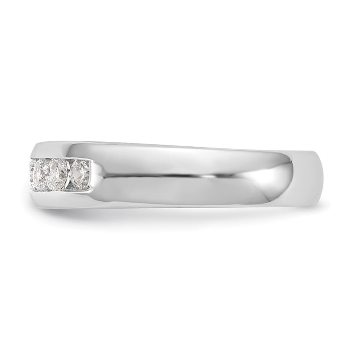 Buy 14K White Gold Channel Band for 7-Stone Setting - Stylish & Affordable!-4