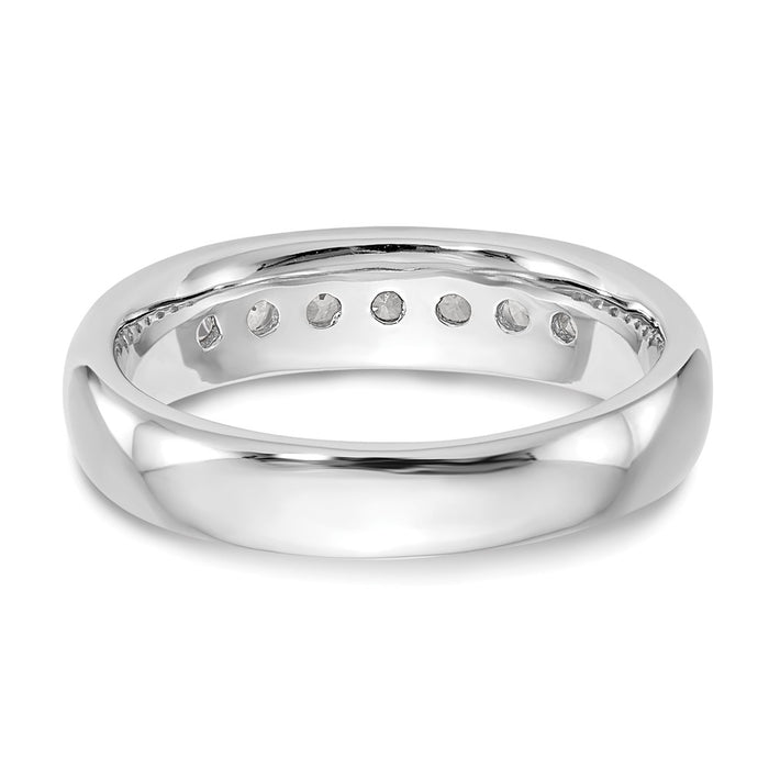 Buy 14K White Gold Channel Band for 7-Stone Setting - Stylish & Affordable!-6