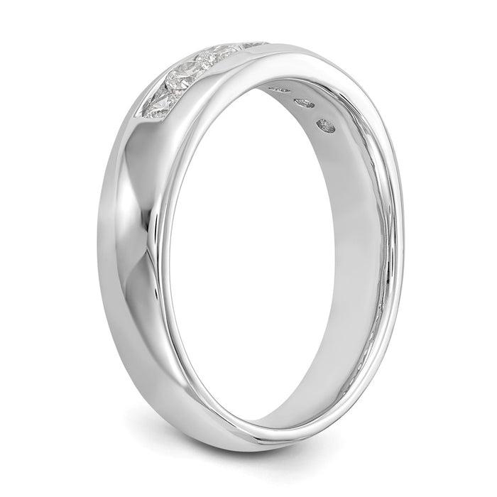 Buy 14K White Gold Channel Band for 7-Stone Setting - Stylish & Affordable!-7
