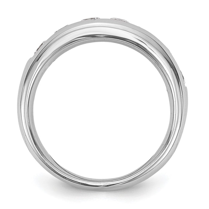 Buy Exclusive 14K White Gold Channel Band for 7 Round Stones, 3.6mm-3