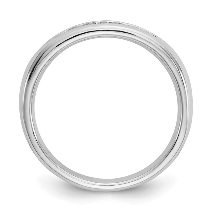 Buy 14K White Gold Channel Band Mounting for 7-Stone Setting - Stylish Value!-3