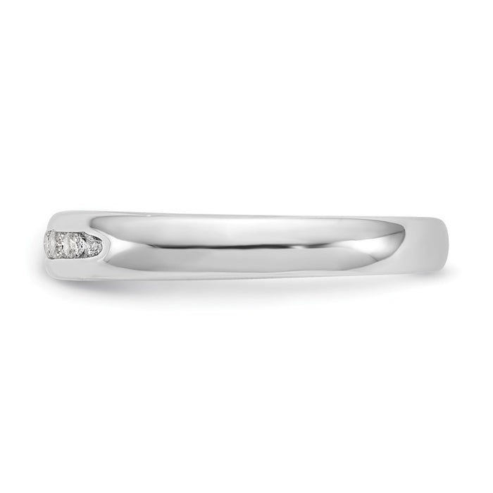 Buy Exclusive 14K White Gold 7-Stone Diamond Band | 1/6 Carat Luxury Style-3
