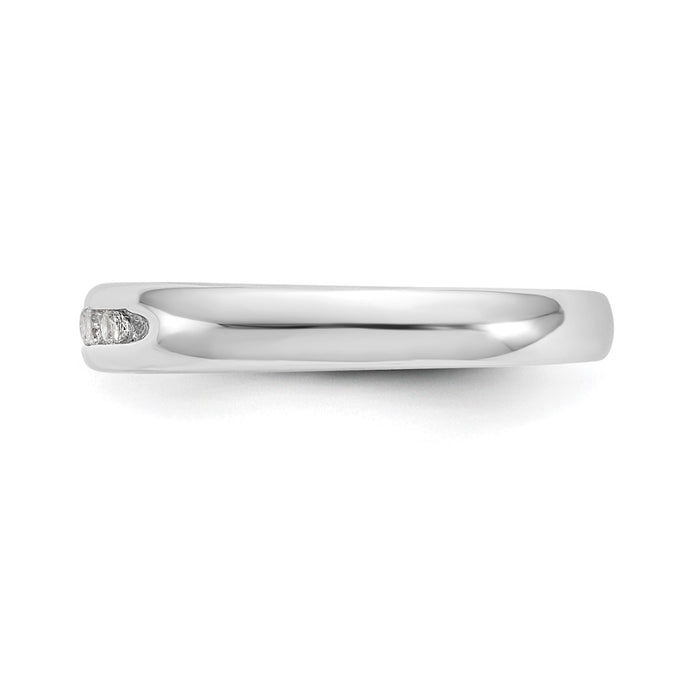 Buy Exclusive 14K White Gold 7-Stone Diamond Band | 1/6 Carat Luxury Style-4