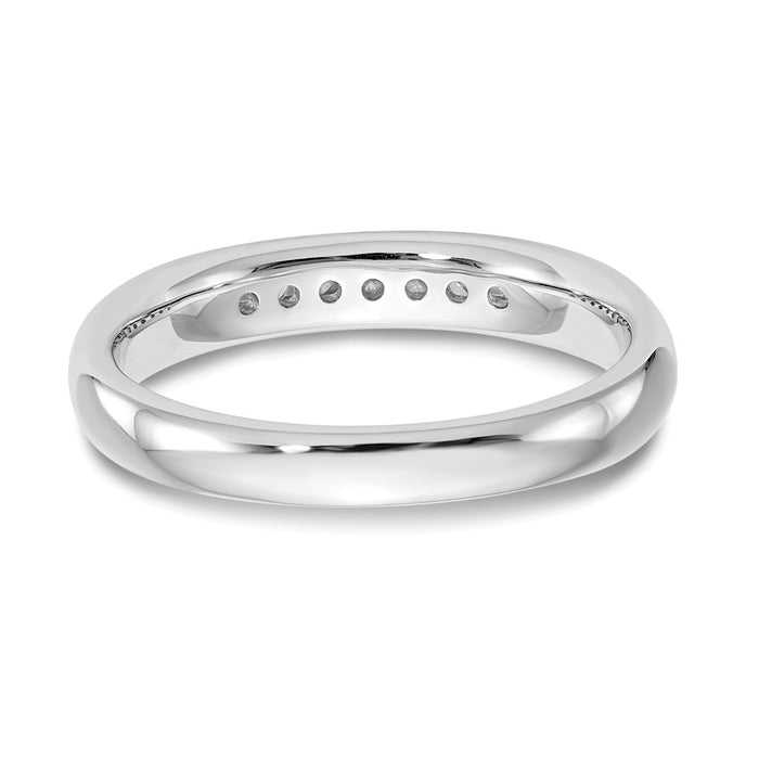 Buy Exclusive 14K White Gold 7-Stone Diamond Band | 1/6 Carat Luxury Style-5