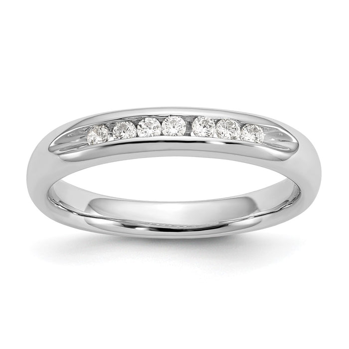 Buy Exclusive 14K White Gold 7-Stone Diamond Band | 1/6 Carat Luxury Style-1
