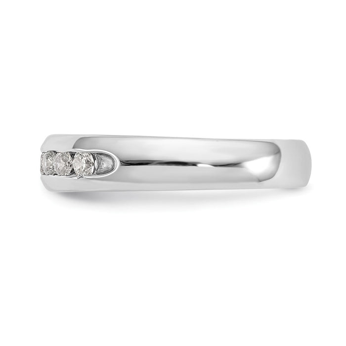 Exclusive 14K White Gold Channel Band Mounting for 7-Stone Setting - Stylish!-4