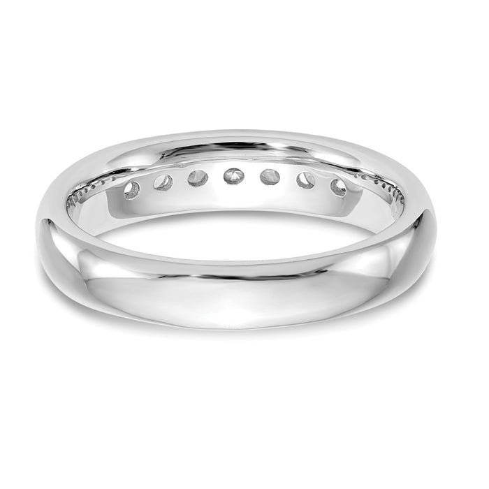 Exclusive 14K White Gold Channel Band Mounting for 7-Stone Setting - Stylish!-6