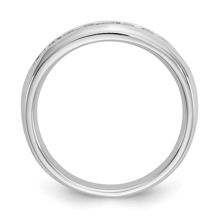 Buy 14K White Gold Channel Band for 7-Stone Setting, Stylish & Affordable-2