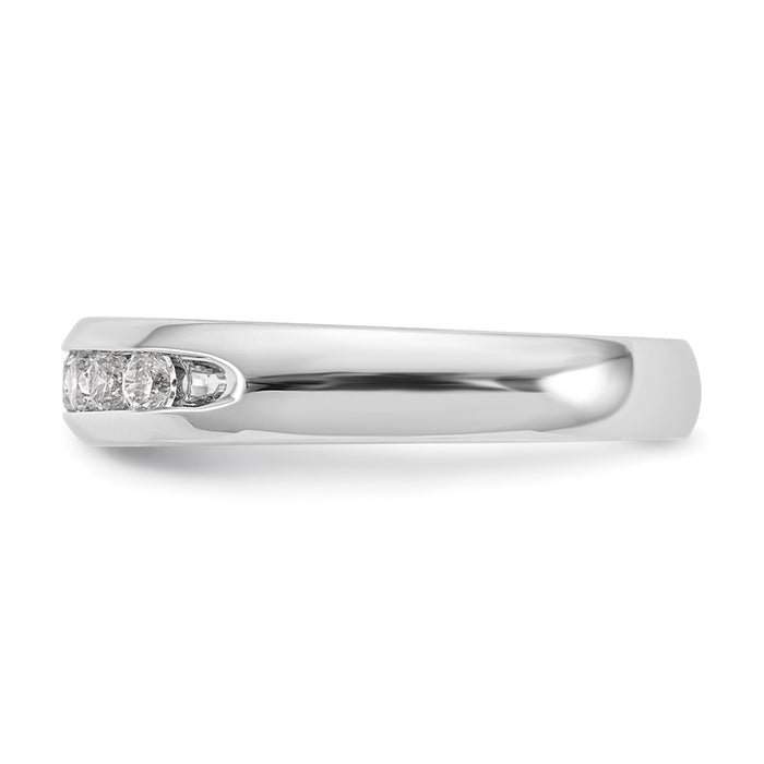 Exclusive 14K White Gold 7-Stone Diamond Band - 1/3 Carat, Stylish Value-3
