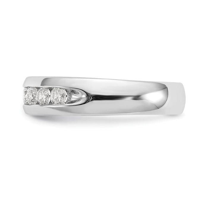 Buy Exclusive 14K White Gold 7-Stone Diamond Band with 1/2 Carat Diamonds-3