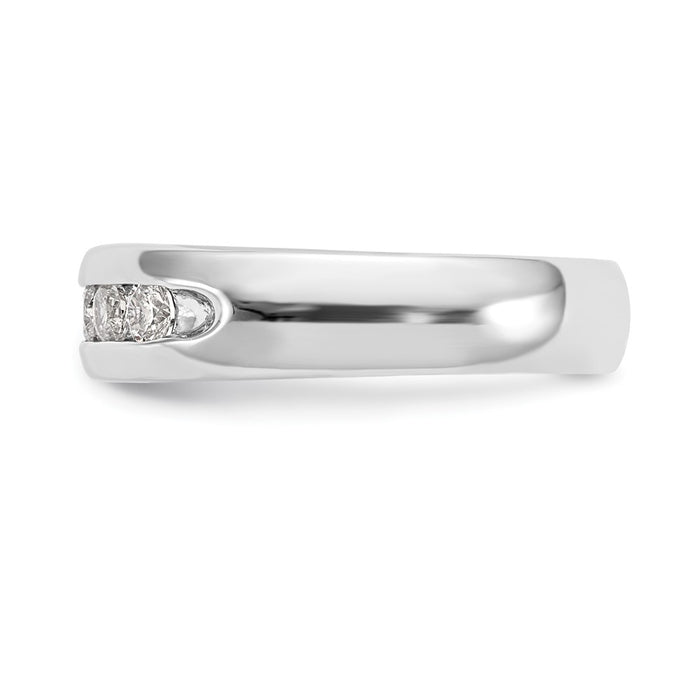 Buy 14K White Gold 7-Stone Diamond Band - Stylish 1/2 Carat Value Jewelry-3