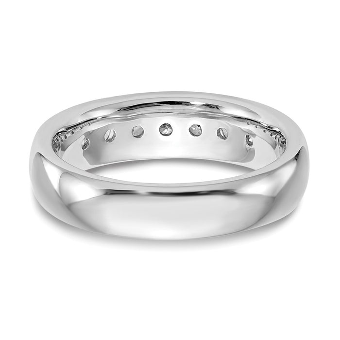 High-quality 14K White Gold Channel Band for 7-Stone Setting - Stylish Value!-6