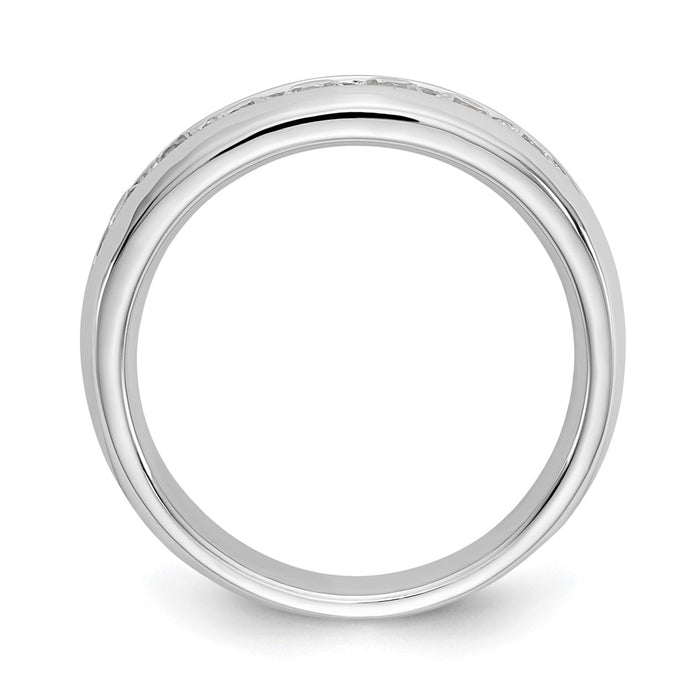 Buy Stylish 14K White Gold Channel Band for 7 x 2.8mm Stones - Affordable Luxury-3