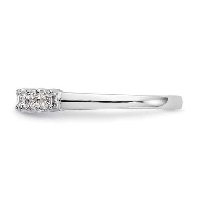 Buy Exclusive 14K White Gold Diamond Band - 1/2 Carat, Stylish 9-Stone Design-3