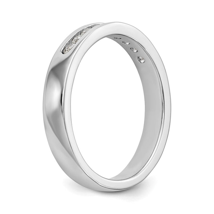 Exclusive Platinum 9-Stone Band with 1/4 Carat Diamonds - Stylish Luxury-6