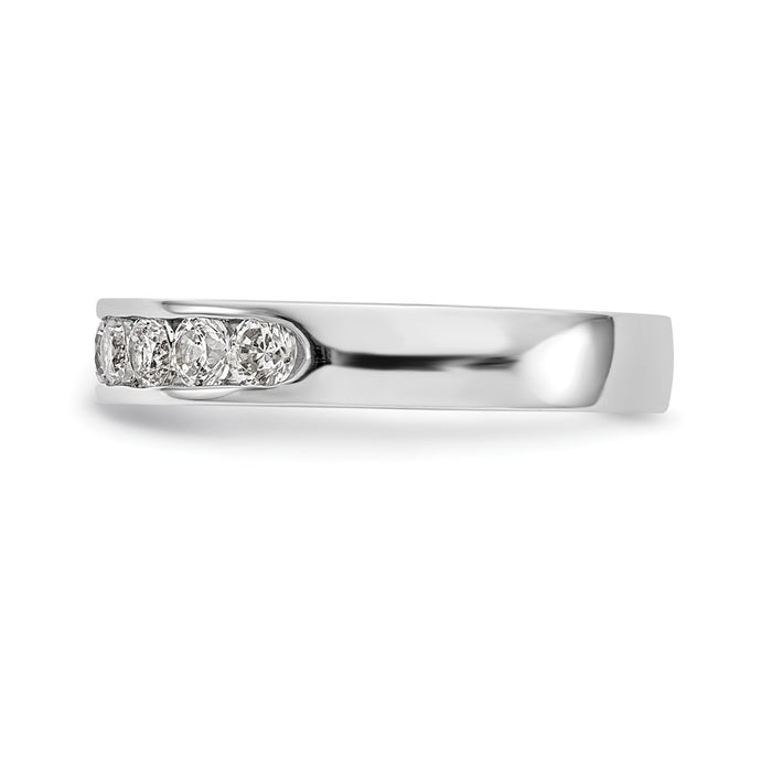 Buy Stylish Platinum 3/4 Carat Round Diamond Channel Set Band - 9 Stones-3