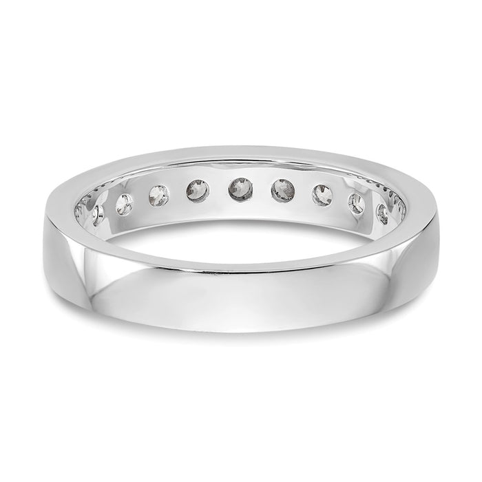 Order Stylish Platinum Channel Band Mounting for 9 x 2.7mm Stones-5