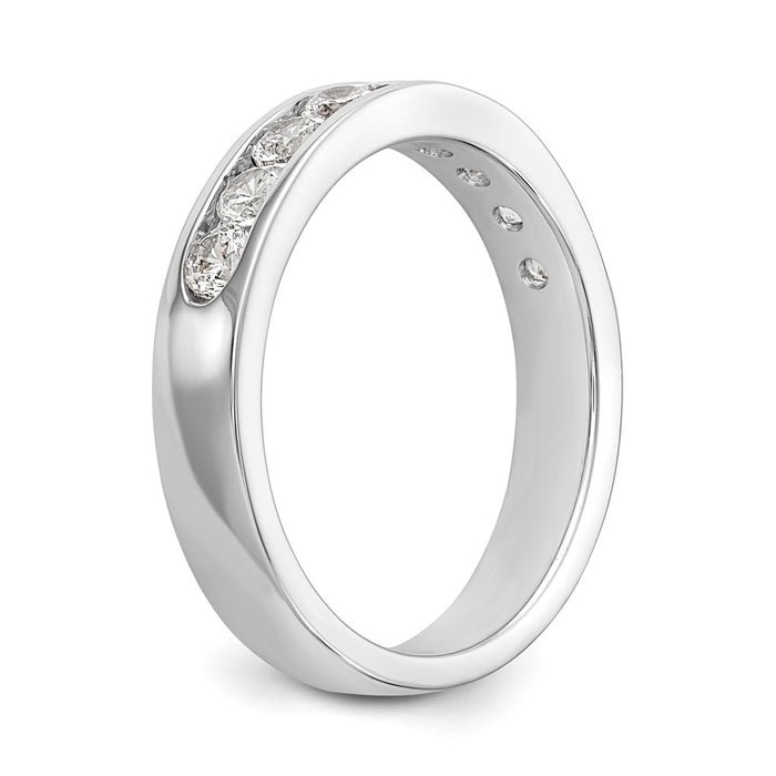 Exclusive Platinum Channel Band Mounting for 9-Stone - Stylish & Durable-6