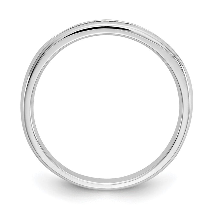 Buy Exclusive 14K White Gold Diamond Band | 9-Stone, 1/8 Carat, Stylish Value-2