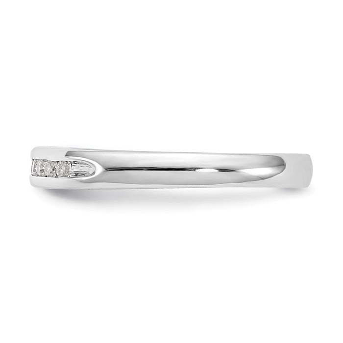 Buy Exclusive 14K White Gold Diamond Band | 9-Stone, 1/8 Carat, Stylish Value-3