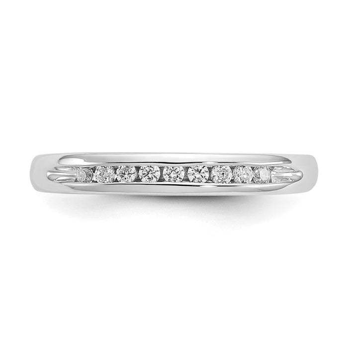 Buy Exclusive 14K White Gold Channel Band for 9 Stones - Stylish & Affordable!-4