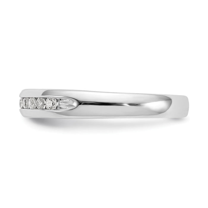 Exclusive 14K White Gold Diamond Band - 9-Stone, 1/5 Carat, Stylish Value-3