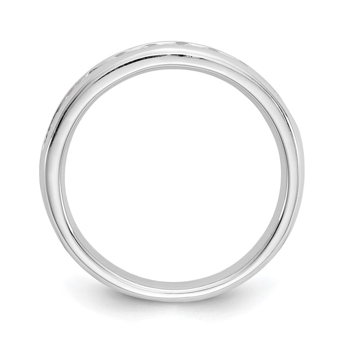 Buy Exclusive 14K White Gold 9-Stone Diamond Band - 3/8 Carat, Stylish Value!-2