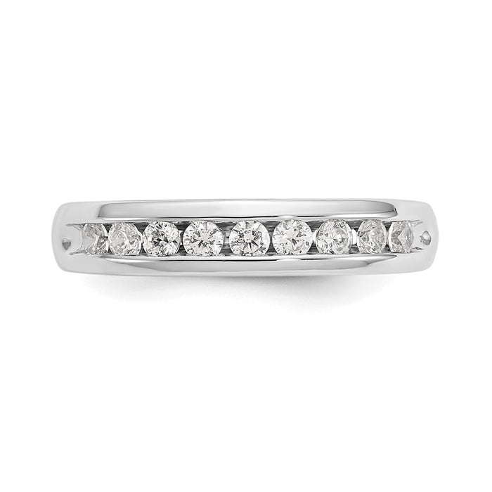 Buy Exclusive 14K White Gold Channel Band for 9-Stone Settings - Stylish & Affordable-4