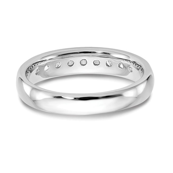 Buy Stylish 14K White Gold 9-Stone Diamond Band - 1/2 Carat Luxury Design-5