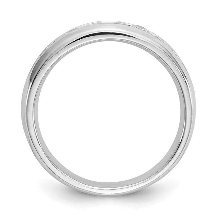 Buy Exclusive 14K White Gold Channel Band Mounting for 9 x 2.6mm Stones-2