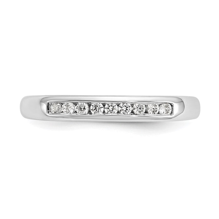 Order Stylish 14K White Gold 9-Stone Diamond Band - 1 Carat Total Weight-4