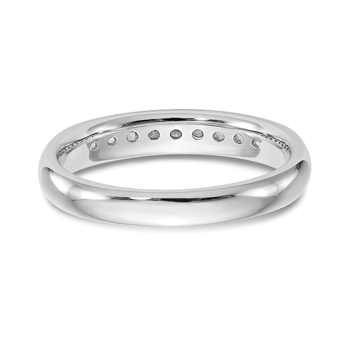 Buy Stylish 14K White Gold 9-Stone Diamond Band - 1/4 Carat Luxury Ring-5