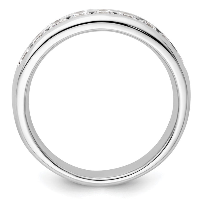 High-Quality 14K White Gold Channel Band Mounting for 9-Stone (2.7mm)-2