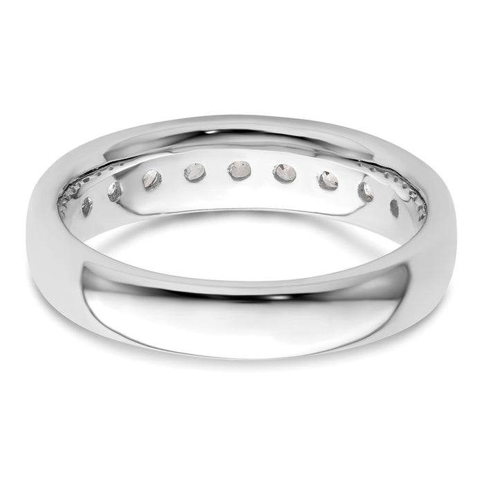 High-Quality 14K White Gold Channel Band Mounting for 9-Stone (2.7mm)-5