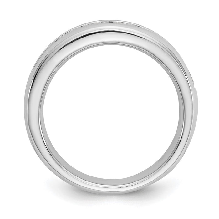 High-Quality 14K White Gold 9-Stone Diamond Band - 1.38 Carats, Stylish Value-2