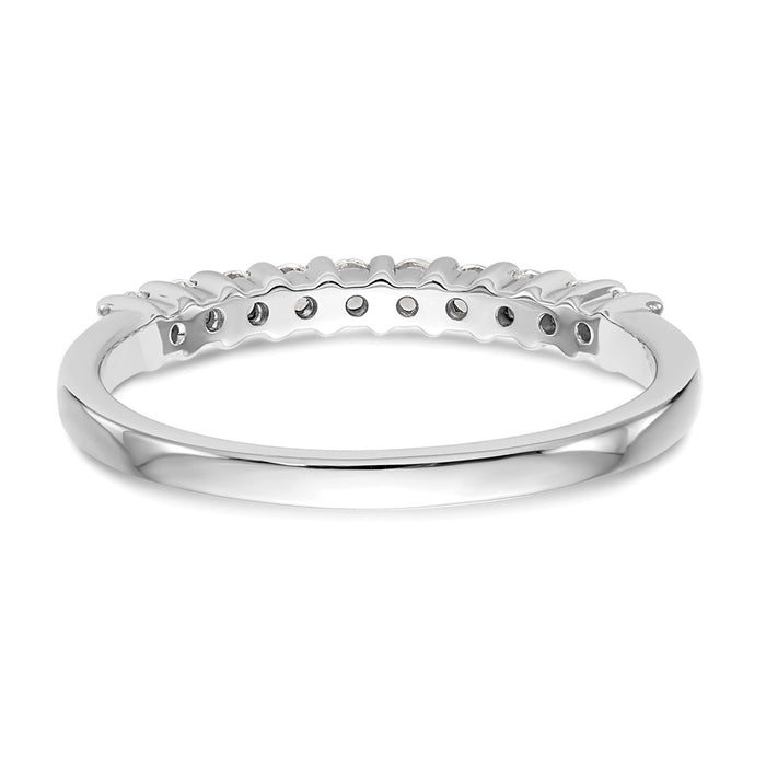 Designer 14K White Gold Diamond Band Setting for 10 Round Stones - Luxury Value!-5