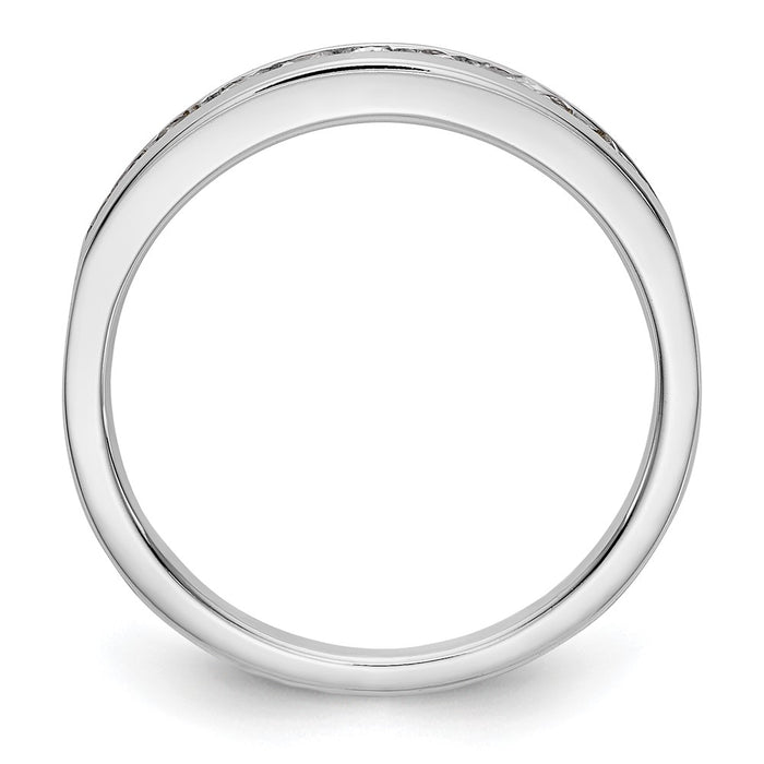 Buy Exclusive 14K White Gold Diamond Channel Band - 1/3 Carat, Stylish Design-2