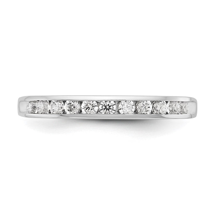 Buy Exclusive 14K White Gold Diamond Channel Band - 1/3 Carat, Stylish Design-4