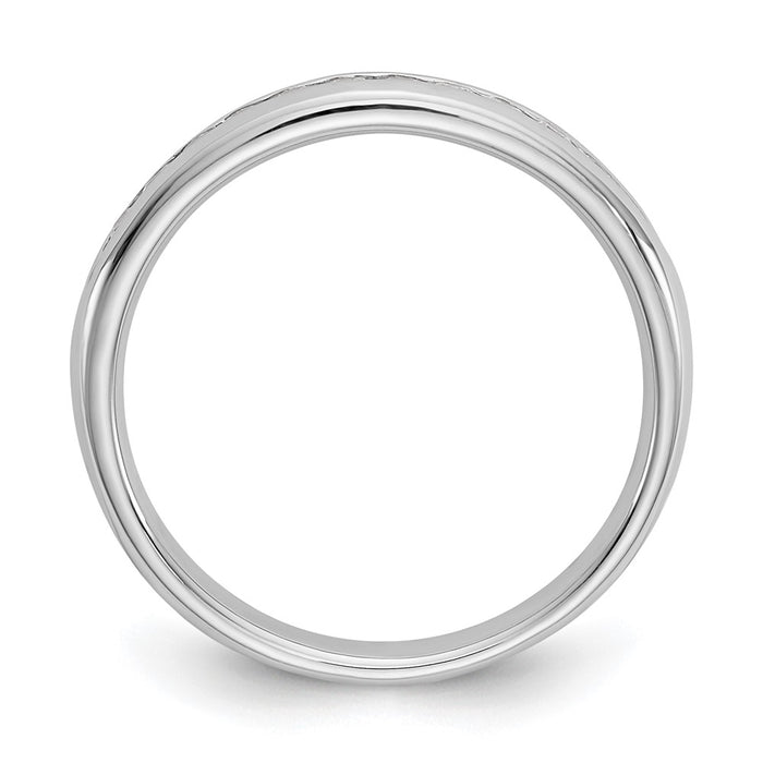 Buy Stylish 14K White Gold Channel Band for 11 Stones - 1.7mm Size-2