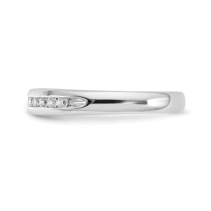 High-Quality 14K White Gold 11-Stone Diamond Band | Stylish 1/4 Carat Value-3