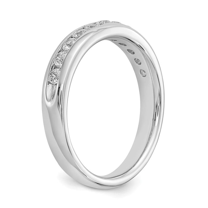 Buy 14K White Gold Channel Band Mounting for 11 Stones - Stylish and Affordable-6